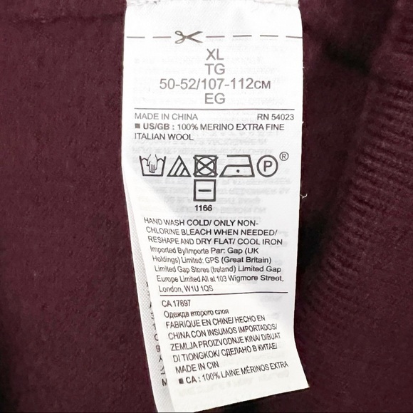 Banana Republic Italian Merino Wool Crewneck Sweater Size XL - Picture 4 of 6